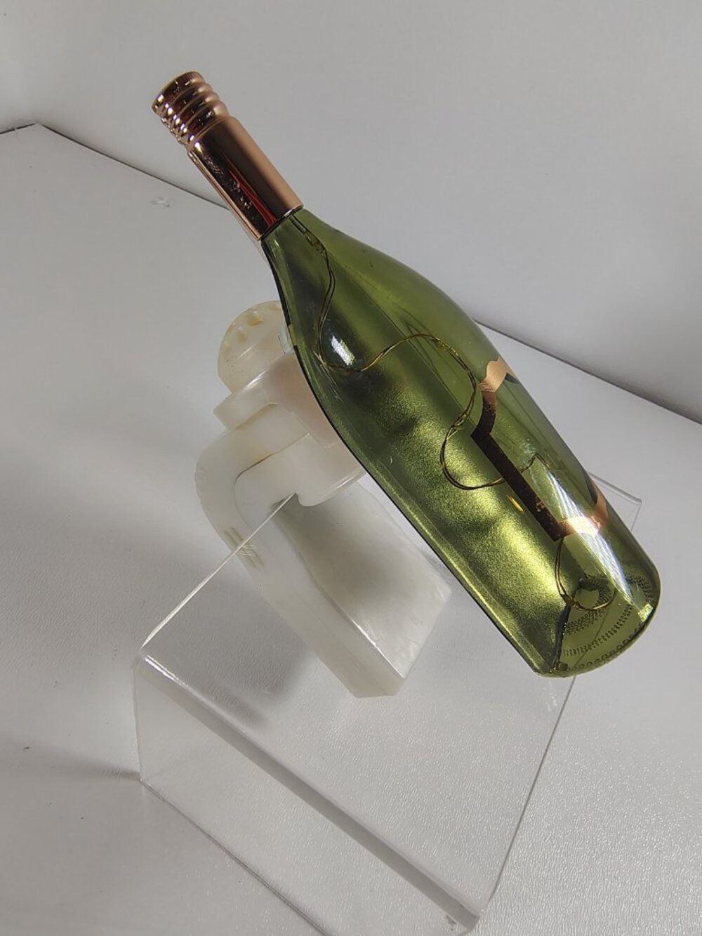 Bath & Body Works CHAMPAGNE WINE green BOTTLE Wallflower Light-up Plug - Picture 3 of 4